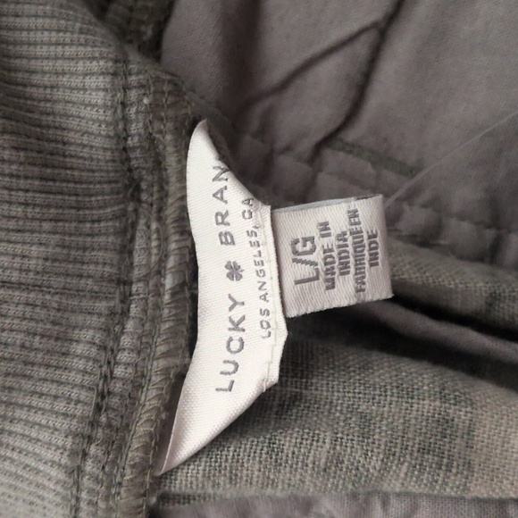 Lucky Brand Linen Blend Camouflage Jogger Pants Size Large NWT - Picture 8 of 9